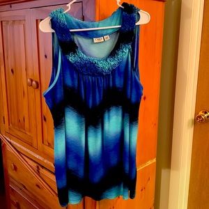 Cato Sleeveless Ombré Babydoll Top